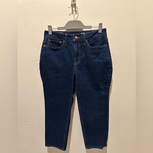 J. Crew Indigo Denim Jeans with Tan Accent - Size 30P